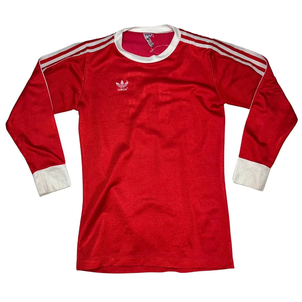 Tricou Adidas Rosu retro #13 l/s - S (Anii 80)