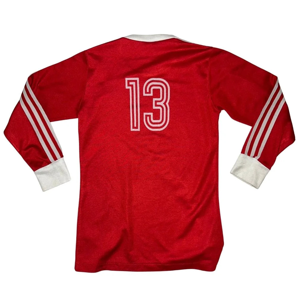 tricou adidas rosu retro 13 l s s anii 80