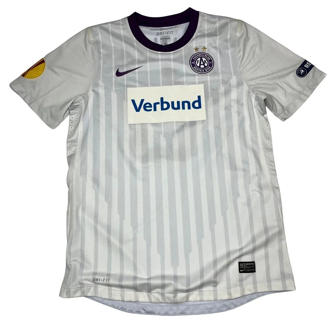 TRICOU AUSTRIA VIENA 2011/12 HLINKA #6 MatchWorn Semnat - L