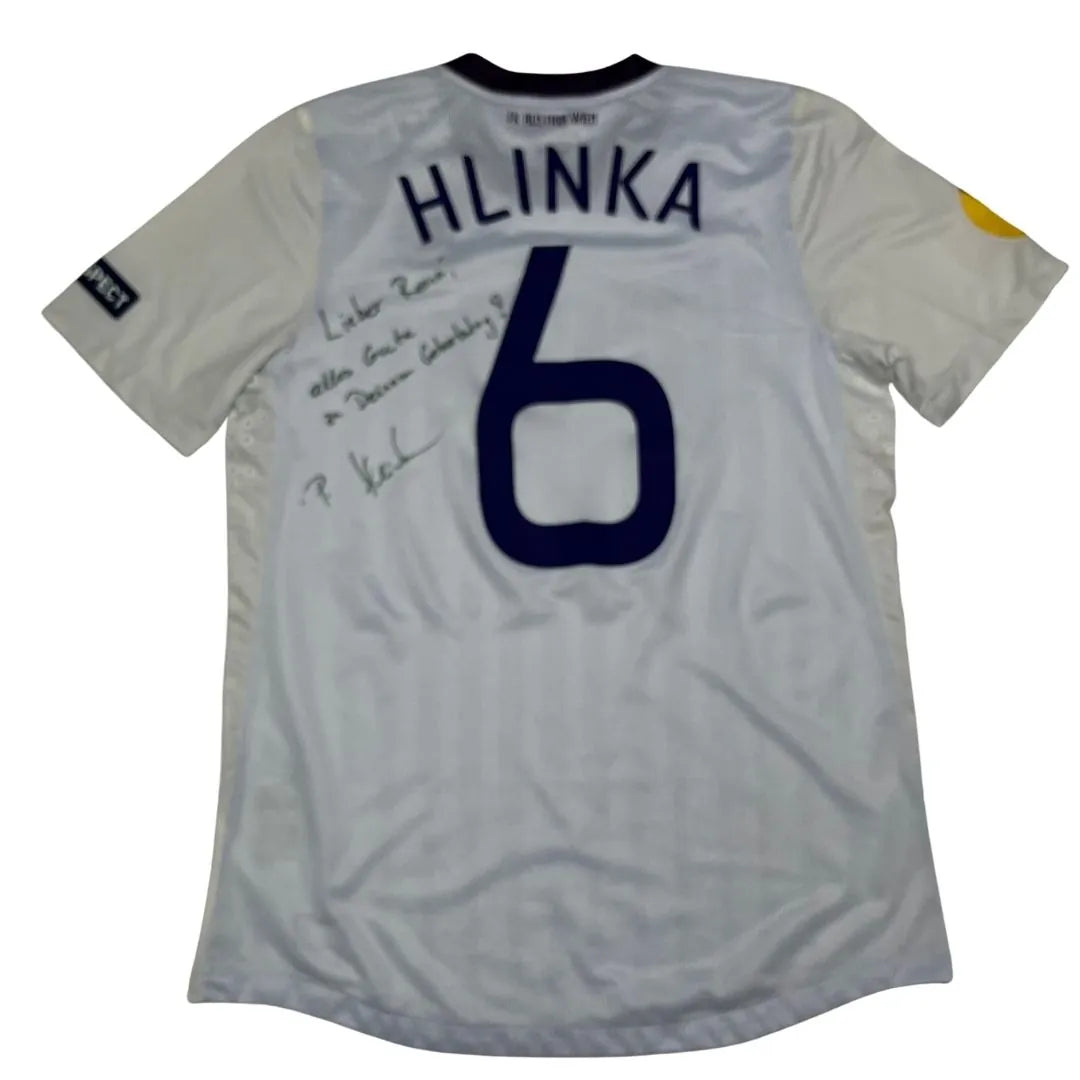 tricou austria viena 2011 12 hlinka 6 matchworn semnat l