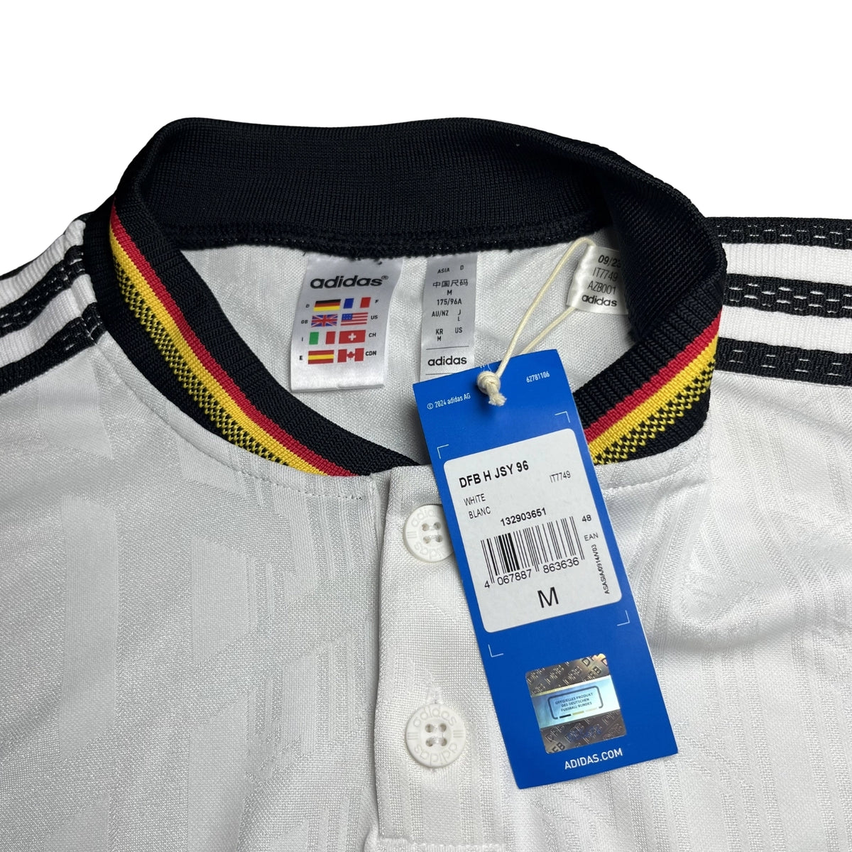 tricou germania 1996 home reissue bnwt m