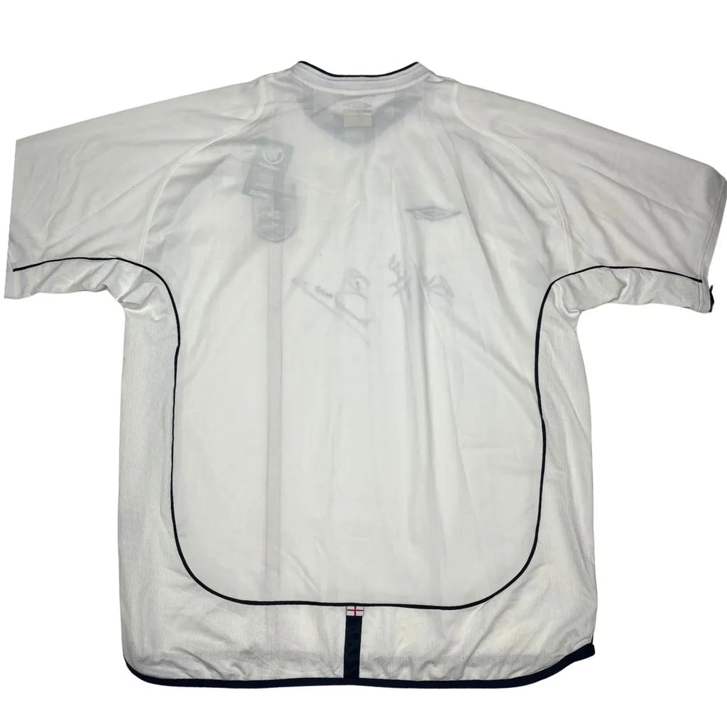 tricou anglia 2002 home semnat xxl