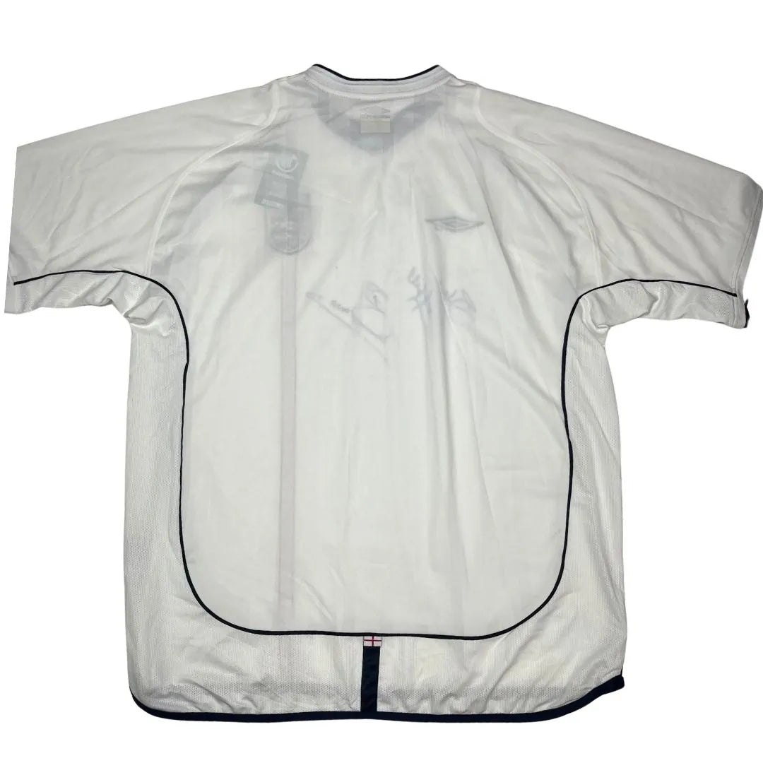 tricou anglia 2002 home semnat xxl