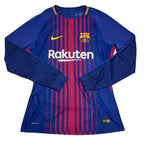 TRICOU BARCELONA 2017/18 HOME L/S PLAYER ISSUE - L