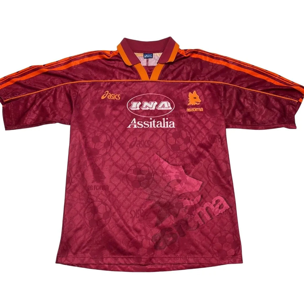 TRICOU AS ROMA 1995/96 HOME CARBONI #6 L