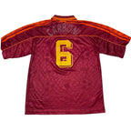 tricou as roma 1995 96 home carboni 6 l