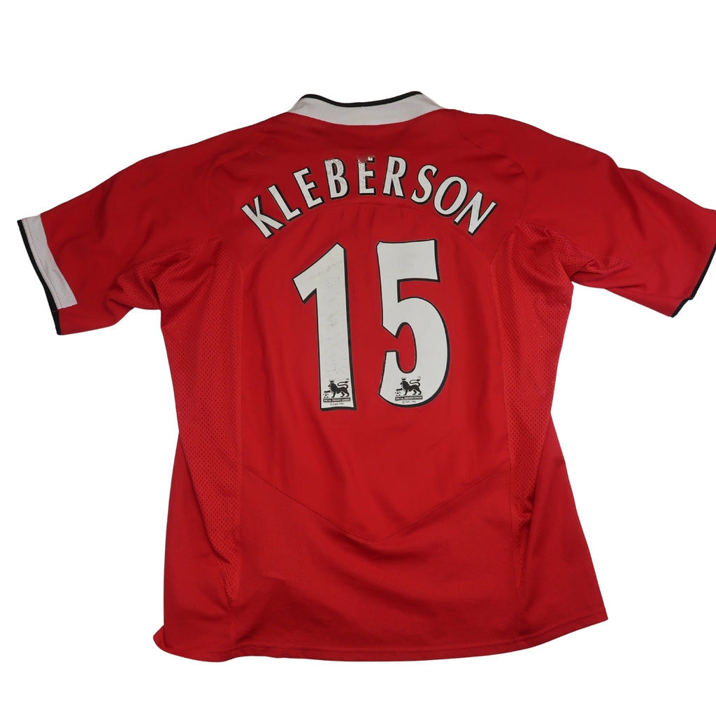 tricou man utd 2004 06 home kleberson 15 l