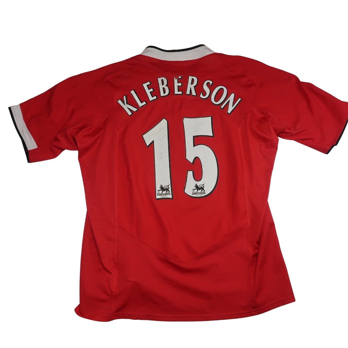 tricou man utd 2004 06 home kleberson 15 l