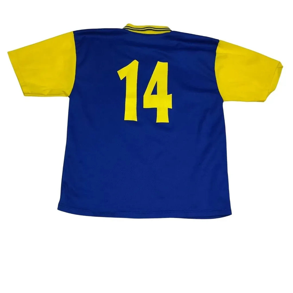 TRICOU TEMPLATE RETRO ALBASTRU/GALBEN #14