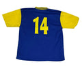 TRICOU TEMPLATE RETRO ALBASTRU/GALBEN #14