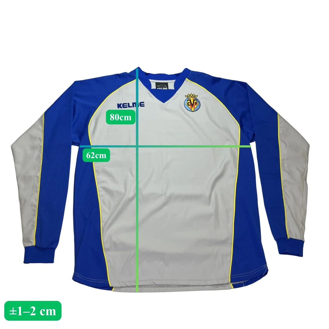 tricou villareal 2003 04 away l s xl