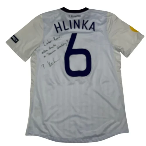 TRICOU AUSTRIA VIENA 2011/12 HLINKA #6 MatchWorn Semnat - L - imagine 2