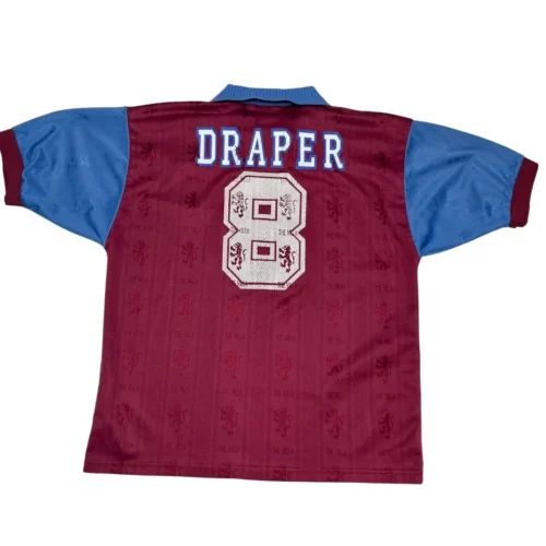 TRICOU ASTON VILLA 1995/97 HOME DRAPER 8 M - imagine 2