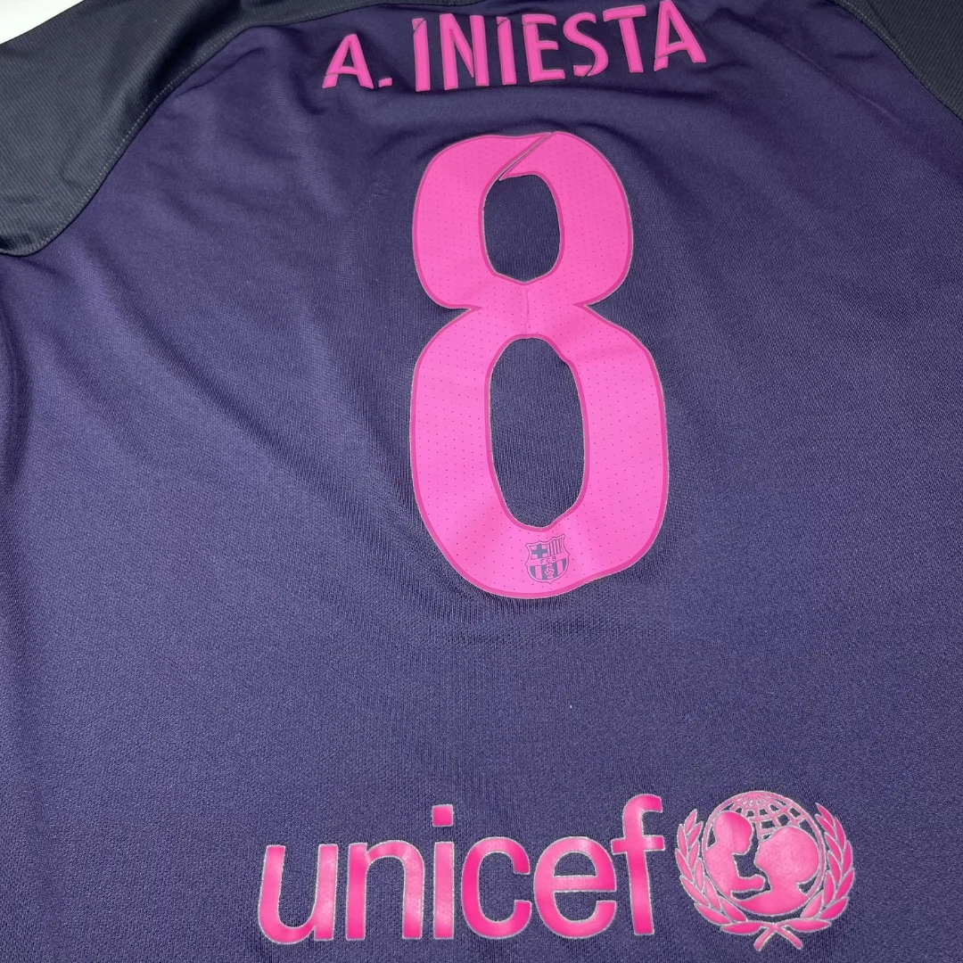 Tricou Barcelona 2016/17 Away Iniesta #8 L - imagine 5