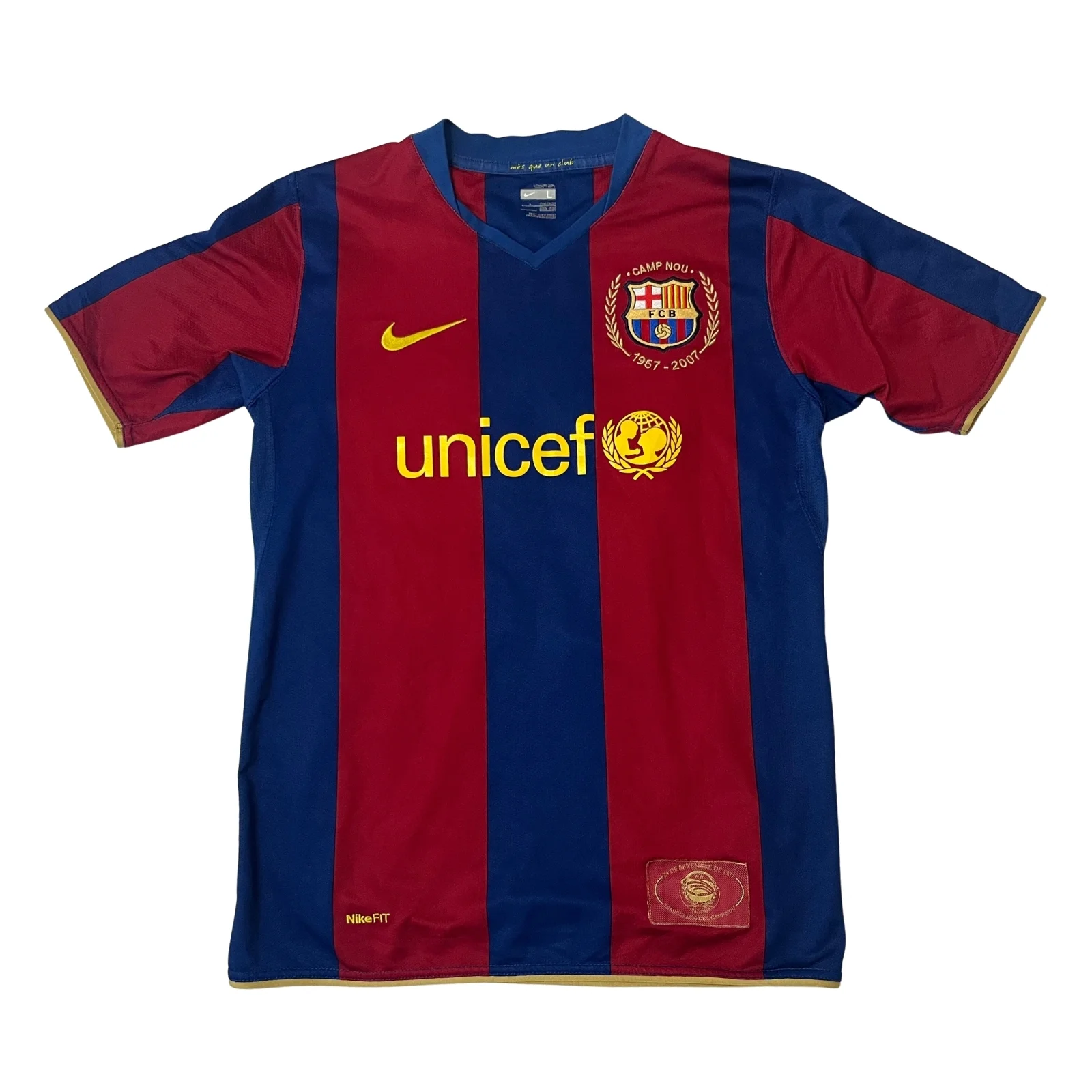 Tricou Barcelona 2007/08 Home Aniversar 14y